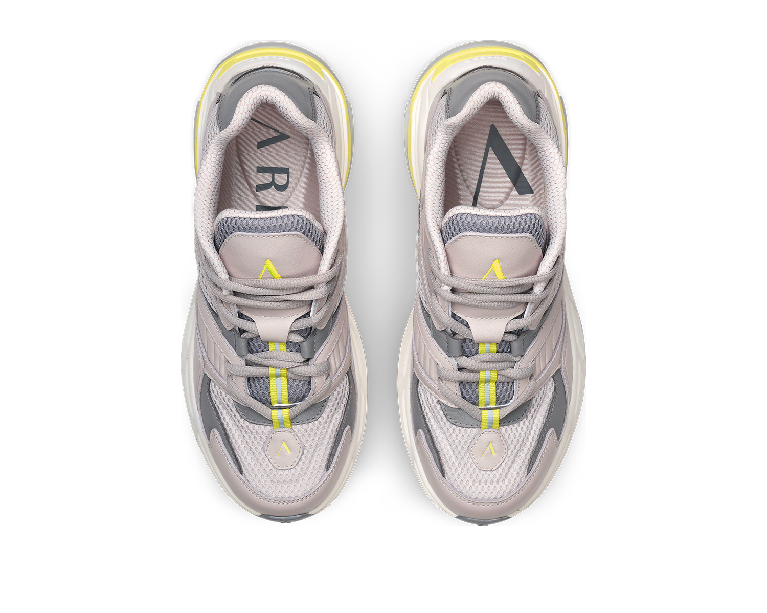 ARKK Collection Gravity Leather Space-R | Vapor Grey Acid Lime | Men Gravity